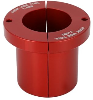 Runfarr Outil d’étau Fourche Moto 43mm, Pince Universelle Amortisseur Avant Pince Ttige Amortisseur Avant pour SX EXC XC CR CRF KXF YZ YZF (Rouge)