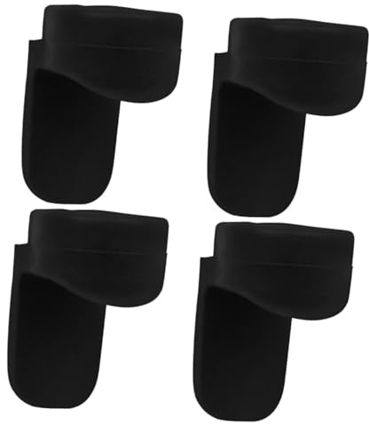 MUELODSIC Apoya Pulgar Clarinete de Silicona Negro, Soporte para Dedos para Clarinete 4 Piezas, Cómodo y Resistente para Aliviar el Dolor al Tocar