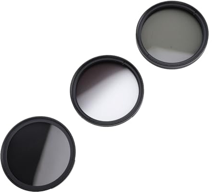 Plyisty ND8 CPL GND -Filter -Set, 3 in 1 Kit Filtro per Quadrante Neutro Graduato per DSLR (49 mm)