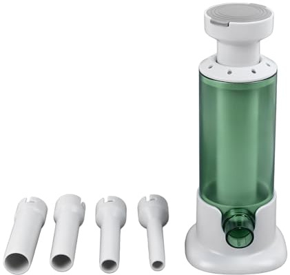 Cocoarm Sausage Maker with 4 Stuffing Tubes, Easy to, Efficient for Homemade Sausages, Variety of Sizes for All Preferences (Green)