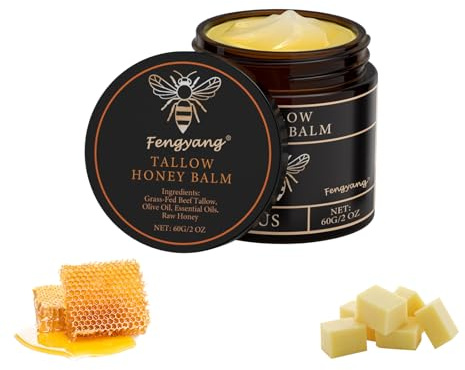 Fengyang® Sebo De Res Face Cream, Bálsamo De Miel Y Sebo De Vacuno, Hidrata Profundamente Cara Y Cuerpo, Adecuado Para Todo Tipo De Pieles