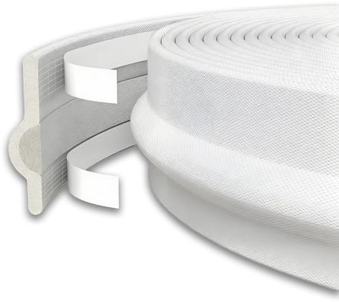 6M Joint Porte Fênetre Autocollante, Bande d'étanchéité pour Fênetres Isolant Phonique Contre le Vent, Joint Fênetre Isolation Anti Froid, Blanche Joint de Porte