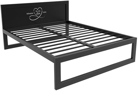 MetaloPro Metallbett Ryka Personalized Muster 10 180x200 cm – Extreme | Hochwertiges Metall, ideal für Schlafzimmer und Gästezimmer, einfach aufzubauen, personalisiertes design und durchweg