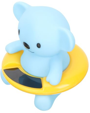 Housoutil Thermomètre de Bain Électronique Flottant pour Bébé Petit Ours Mesure Précise de la Température de l’Eau Compatible avec Piscine et Bassin Lecture Rapide en °C et °F