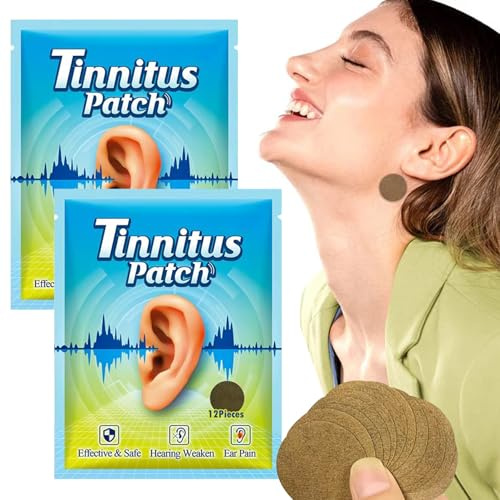 Parche Para Tinnitus,24pcs Tinnitus Relief for Ringing Ears,Parches Tratamiento De Tinnitu,Parches de Zumbidos los Oídos,Parches para Aliviar el Dolor de Oído,para Mujeres Hombres