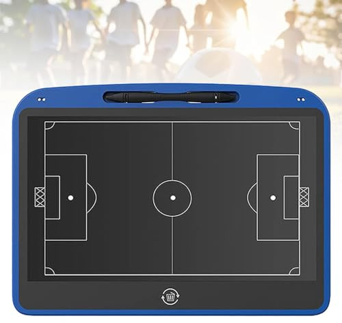 MTTXY Elektronische Fußball-Taktiktafel mit LCD-Display, 13,5-Zoll-LCD-Fußball-Strategietafel mit Stylus-Stift, Trainings-Schreibtafel für Fußballtrainer zur Trainings- und Trainingsanleitung