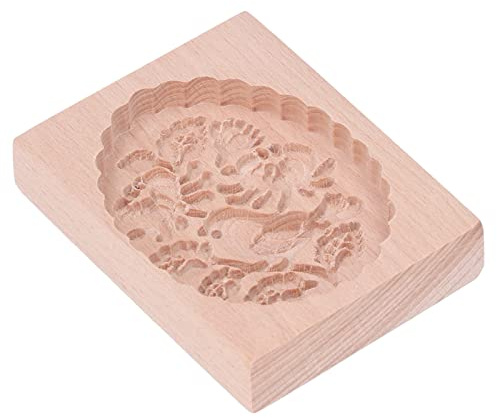 Ausla Djurkakaform Bokträ Träkaksform med Levande Djurmönster Lätt Att Släppa Slät Kant Återanvändbar för Kakor Pepparkakor Bakning och Craft Clay (Mes)