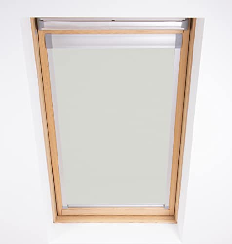 Blackout Roller Roof Blinds for DAKEA code M4A windows (Stone Grey)