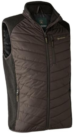 Deerhunter Moor Gepolsterte Weste W. Knit Brown-Blatt