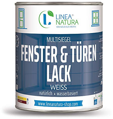 LINEA NATURA® Multisiegel Fenster- und Türenlack 1 Liter - weiß seidenmatt