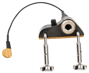 KNA VV-3V Portable Piezo Pickup for Violin and Viola – Lightweight, Easy-Install Sensor with Volume Control, Natural Acoustic Sound, No Instrument Modification, Handcrafted in Europe
