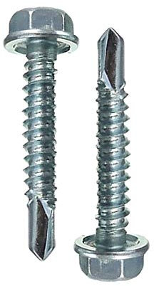 DOJA INDUSTRIAL | Vis Autoperceuse à Tête Hexagonale | Vis Autoforeuse Acier Zingué | 6,3x30 mm | Lot 100 | Vis DIN 7504 Forme K | pour Tole Acier, Bride de Fixation, Matériel de Construction..