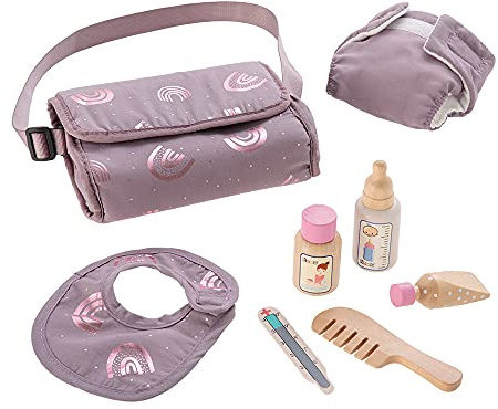 howa Puppenwickeltasche Wickeltasche für Puppen Rainbow incl. 7 TLG. Zubehör 29502