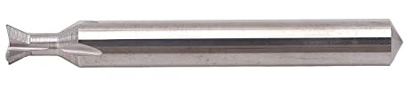 Schwalbenschwanz-Fräser, Lange Lebensdauer, 4 Flöten-Schwalbenschwanz-Fräser, Universalschaft, 6 Mm Durchmesser, Hartmetall-Verschleißfestigkeit, 5,1 Cm Außendurchmesser (60°)