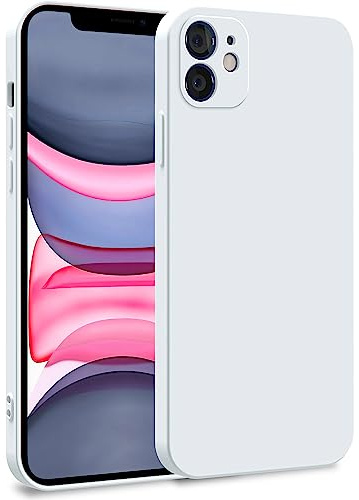 MyGadget Cover per iPhone 11 - Custodia in Silicone Morbido a Doppio Strato – Case con Protezione Fotocamera & Fodera Interna Antigraffio - Bianco