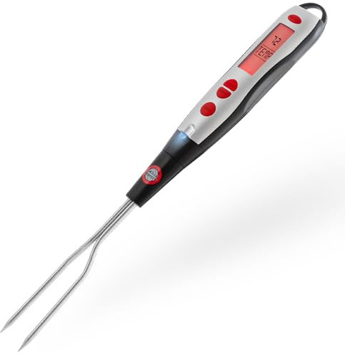 Digital Meat Thermometer Fork for Grilling