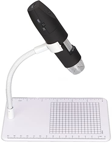 Tragbares Drahtloses Digitales Mikroskop, 50X-1000X 1080P HD USB-Digitalmikroskopkamera mit 360° Drehbarem Ständer, 8 LED-Leuchten für für OS für für Telefon/PC