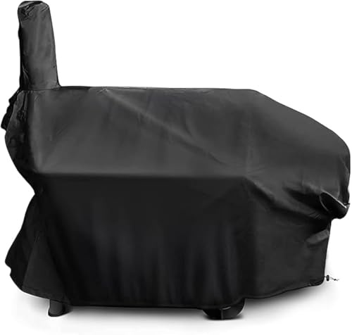 Vkerym Smoker-Abdeckung für Holzkohlegrill, XX-große Grillabdeckung, Grillabdeckung, 600D strapazierfähiges Oxford-Gewebe, für Holzkohlegrill (116CM x 113CM x 66CM)