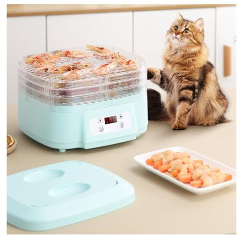 MObyat Fruit Dehydrator For Home, Candy & Snacks Machine With 6 Trays - Adjustable Thermostat 24H Timer LED Display Dryer - 360° Airflow, Temperature Control For Beef