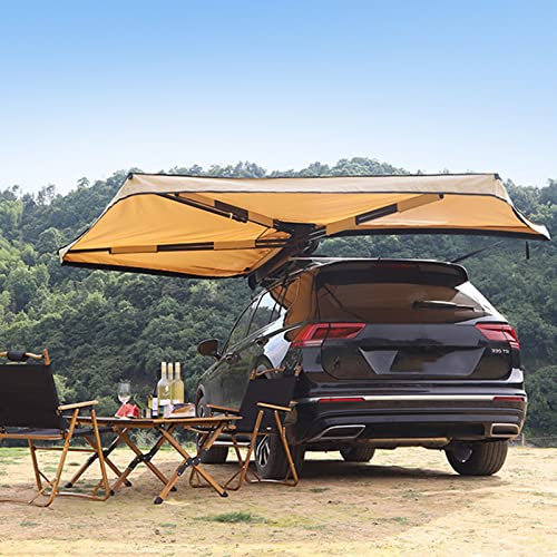 WXPXYBF Outdoor Camping Car Canopy Shade Tent Large Car Gazebo Tent Big Space Car Rear Hatch Extension Tents SUV Tailgate Awning Trunk Tent for Sun Shelter Sun Canopy Awning for Camper Vans