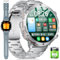 Smartwatch Herren mit Telefonfunktion,1,73 Zoll AMOLED Fitnessuhr mit Bluetooth 5.3,100+ Sportmodi,Gesundheitsüberwachung,5ATM Wasserdicht,7 Tage Akkulaufzeit,Outdoor Fitness Sportuhr für Android iOS
