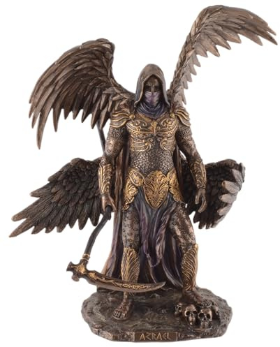 Azrael, el arcángel de la muerte, de piedra artificial, color bronce, de la colección Veronese, 708-78385