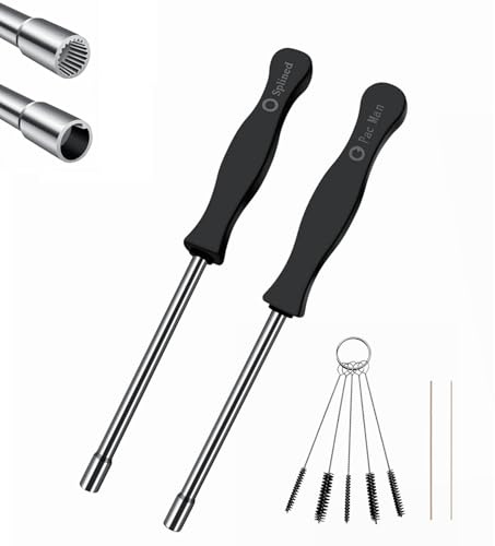 Strongthium Outils Réglage Carburateur 21 Dents Spline & Pac Man pour Husqvarna Poulan Ryobi Stihl Echo | Tournevis Moteur 2 Temps Débroussailleuse Tronçonneuse Souffleur