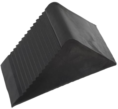 Anneome Calzo Antideslizante para Ruedas de Automóviles y Camiones Portátil de Caucho Bloqueo para Remolques y Alta Resistencia y Durabilidad