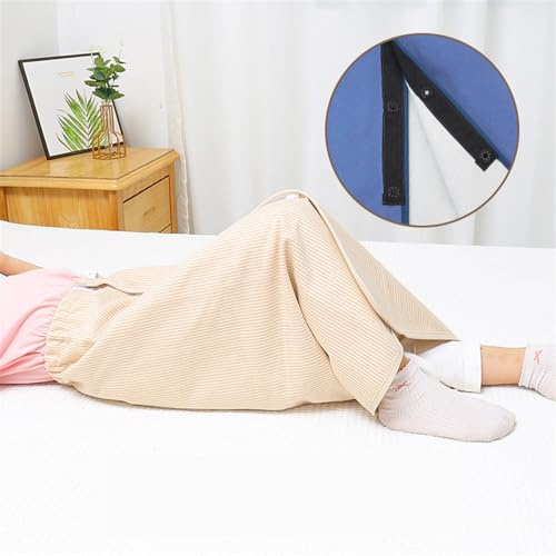 YAOHY Empapadores Cama Adultos Protector Impermeable Incontinencia Protector Colchon para Incontinencia Unisex Empapador Reutilizable(M,Brown-Button)