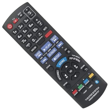 Mando a distancia multifuncional para sistemas de cine en casa, Plug & Play, diseño ergonómico ABS, fácil configuración, control remoto de repuesto