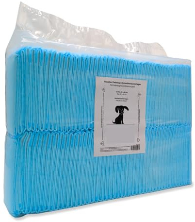 Lot de 100 coussinets d'entraînement pour chien 45 x 60 cm | Tapis pour chiot & Puppy Pads | Absorbants et imperméables | Alèses d'incontinence pour chiens de petite à moyenne taille, chats et soins