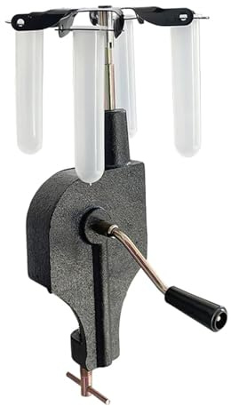 Centrifugeuse à manivelle manuelle pour tubes de 15 ml, vitesse 1800 tr/min, montage sur table, idéal pour les instruments pédagogiques scolaires