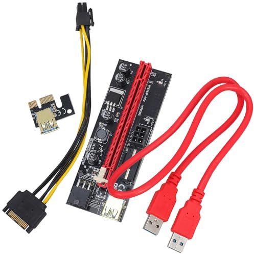 DOITOOL Scheda Grafica Esterna Pcie per Laptop Accessorio Gaming Connettore 1x a 16x in Rame e Alluminio per Display Esterni e Prestazioni Elevate