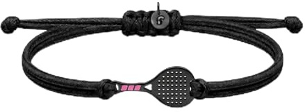 Pulsera Padel | Joyería Padel Tenis | Raqueta Padel Tenis | Collar Colgante | Pulsera | Pendiente | Regalos Deportivos para Mujer Hombre Niña Chico | Pulseras PinkGrip