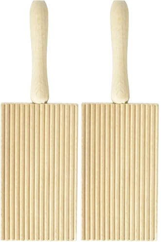Home 88749 Riga Gnocchi, Legno, Beige, 19x6x2 cm (Confezione da 2)
