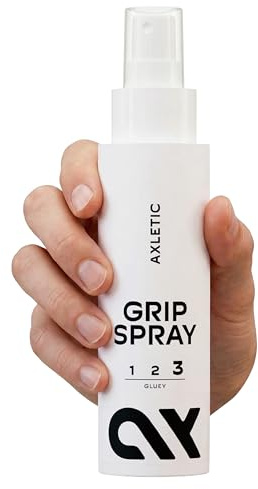 Axletic Spray Grip Pole Dance Antiscivolo, 100ml | Presa Extra Forte e Duratura – Resistente al Sudore – Trasparente – Massima Aderenza Ideale per Padel, Arrampicata e Palestra
