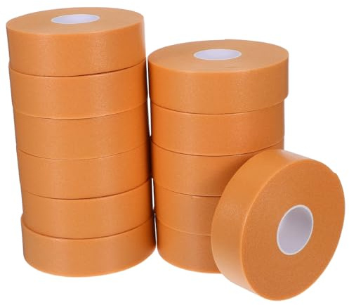 UKCOCO 12 Rollen Wasserfeste Blasenpflaster für Füße mit Pe Material 2,5cm×5m Khaki Fersenschutz Rutschfeste Schuh Fersenpolster zur Blasenverhinderung bei Täglichem Stehen