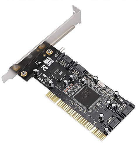 fasient Carte d'extension Interne du contrôleur Raid SATA 4 Ports, supporte Le Disque Dur, CDROM, DVD ROM, CD-R, CD-RW, DVD-R, DVD-RW, convertisseur Adaptateur PCI vers SATA pour Ordinateur de Bureau