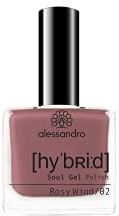 Alessandro Hybrid Lack Rosy Wind –dunkles Mauve Braun– In Nur 3 Schritten - Perfekte Nägel Ohne Led -Bis Zu 10 Tagen Halt!