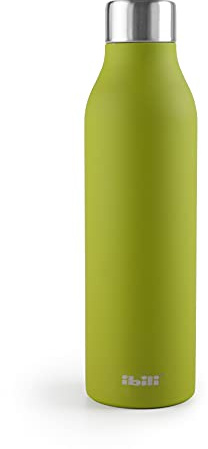 IBILI Olive termosflaska med dubbla väggar, rostfritt stål 18/10, återanvändbar, 500 ml