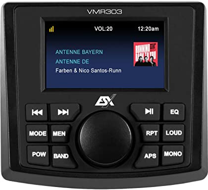 ESX VMR303 | Marine Media Receiver med 3-Zoll Farbdisplay och Dab+