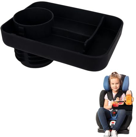 Cup Holder Tray, Car Seat Snack Tray Silicone Car Drink Holder Tray, Car Food Stand Multifunctional Car Food Tray Table, Car Cup Holder Expander Tray For Snacks, Entertainment, Toys