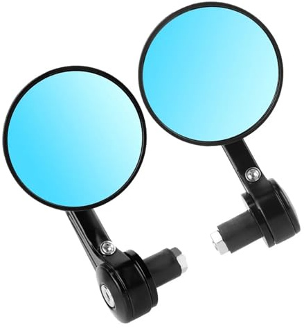LPHFDCS RéTroviseur Moto Guidon Rétroviseurs arrière de Moto 7/8 à Bout de Guidon Rond for rétroviseurs latéraux de Moto Rétroviseur de Scooter de Moto Retroviseur Moto