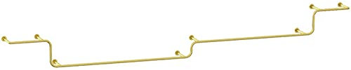 LXGJSQY An der Wand montierte Kleiderstangen, abnehmbare Kleiderbügel aus Eisen in Einzelhandelsgeschäften, hängende Kleiderständer, Wäscheständer im industriellen Loft-Design,Golden,300Cm