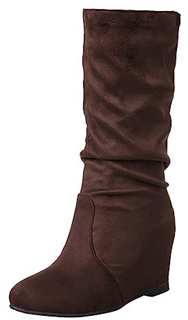 Stivaletti Bassi Donna Stivali Texani Donna Estivi con Tacco Alto Stivali Moto Donna rialzati Stivaletto Donna Estivo con Zeppa Interna Stivali Donna Invernali Alti Stivali Estivi Donna