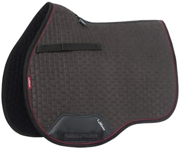 LeMieux Suede GP Sattelpolster, quadratisch, Cinder, Größe S/M