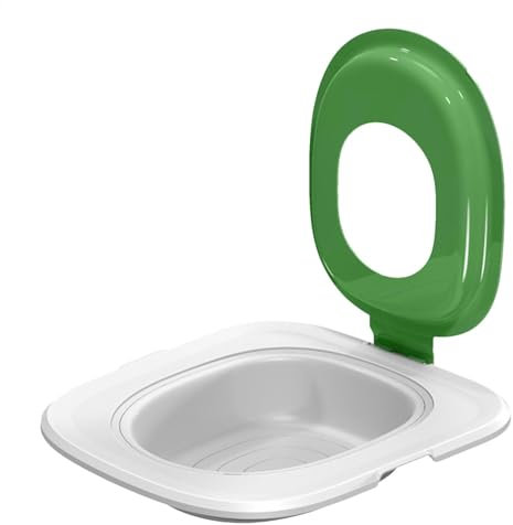 Toilettentrainer für Katzen – Trainingsset für Katzen | Tragbare Toilette für Katzen, hygienisches Trainingssystem, geeignet für die meisten Haushaltstoiletten