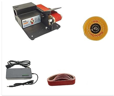 ZKLGS Máquina pulidora, lijadora Orbital, Multifuncional hogar eléctrico DIY Escritorio Mini cinturón máquina Mini Amoladora de ángulo Fijo artefacto de Pulido para lijar, pulir(775 Set1)