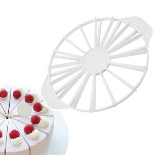 NatureMan Round Cake Slice & Pie Slicer Marker,Cake Divider,Cheesecake Cutter,14 or 16 Slices Double Sided Cake Portion Marker,Works for Cakes 10 Inches Diameter
