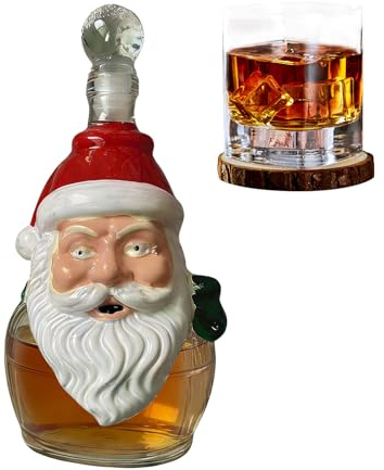 Décanteur d'alcool - Décoration de Noël de Père Noël | Décanteur d'alcool pour fêtes - Pour maison, bar, restaurant, hôtel, bureau, barmen, collectionneurs, étagère vitrine